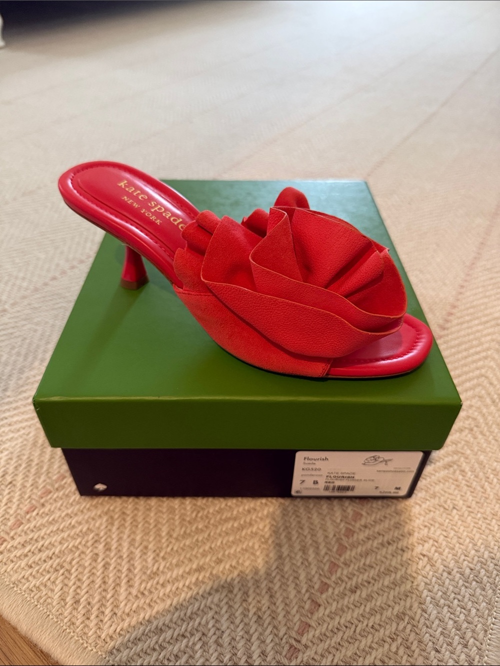 Kate Spade Flourish Flower Slide
